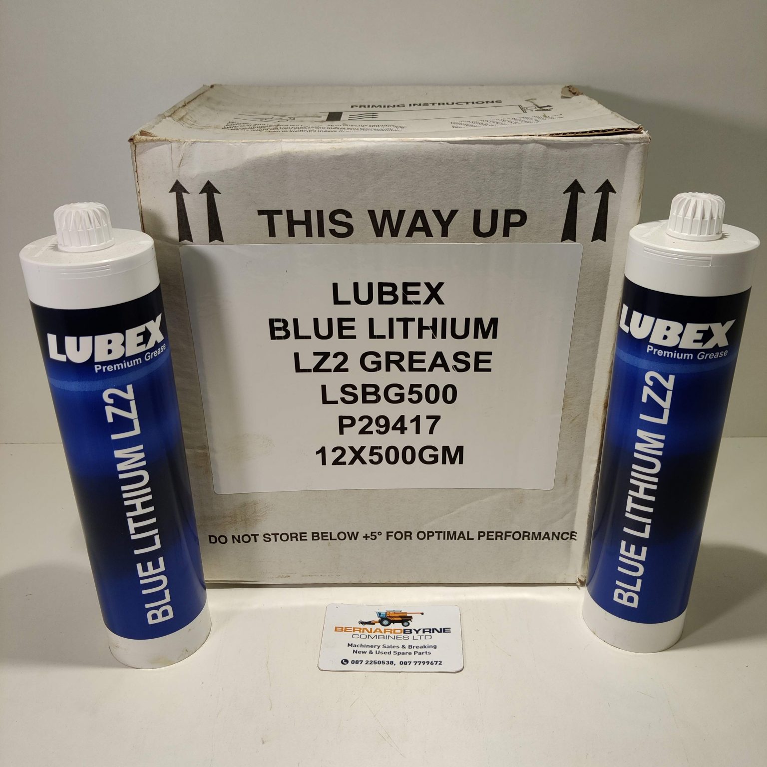 LUBEX LZ2 BLUE GREASE 500g SCREW Bernard Byrne Combines